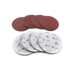 Samopritrdilni brusni disk z ježkom in luknjami, 150 mm, 40 delni set, K60, K80, K120, K240